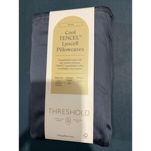 Threshold Cool Tencel 2 King Pillowcases graphite King